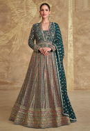 Exclusive Heavy Ethnic Wedding Gown with Luxe Detailing and Bridal Embellishments For Women