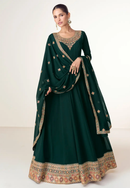 Royal Bridal Gown with Heavy Ethnic Embroidery and Luxurious Wedding Detailing for Women