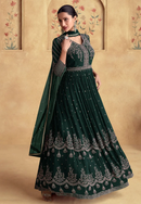 Royal Bridal Gown with Heavy Ethnic Embroidery and Luxurious Wedding Detailing for Women