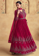 Sophisticated Bridal Wedding Gown with Heavy Ethnic Detailing and Luxe Craftsmanship For Women