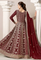 Traditional Heavy Wedding Gown with Stunning Ethnic Embroidery and Bridal Elegance For Women