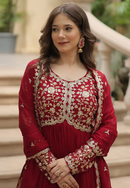 Simple yet Elegant Heavy Ethnic Gown with Intricate Work For Women