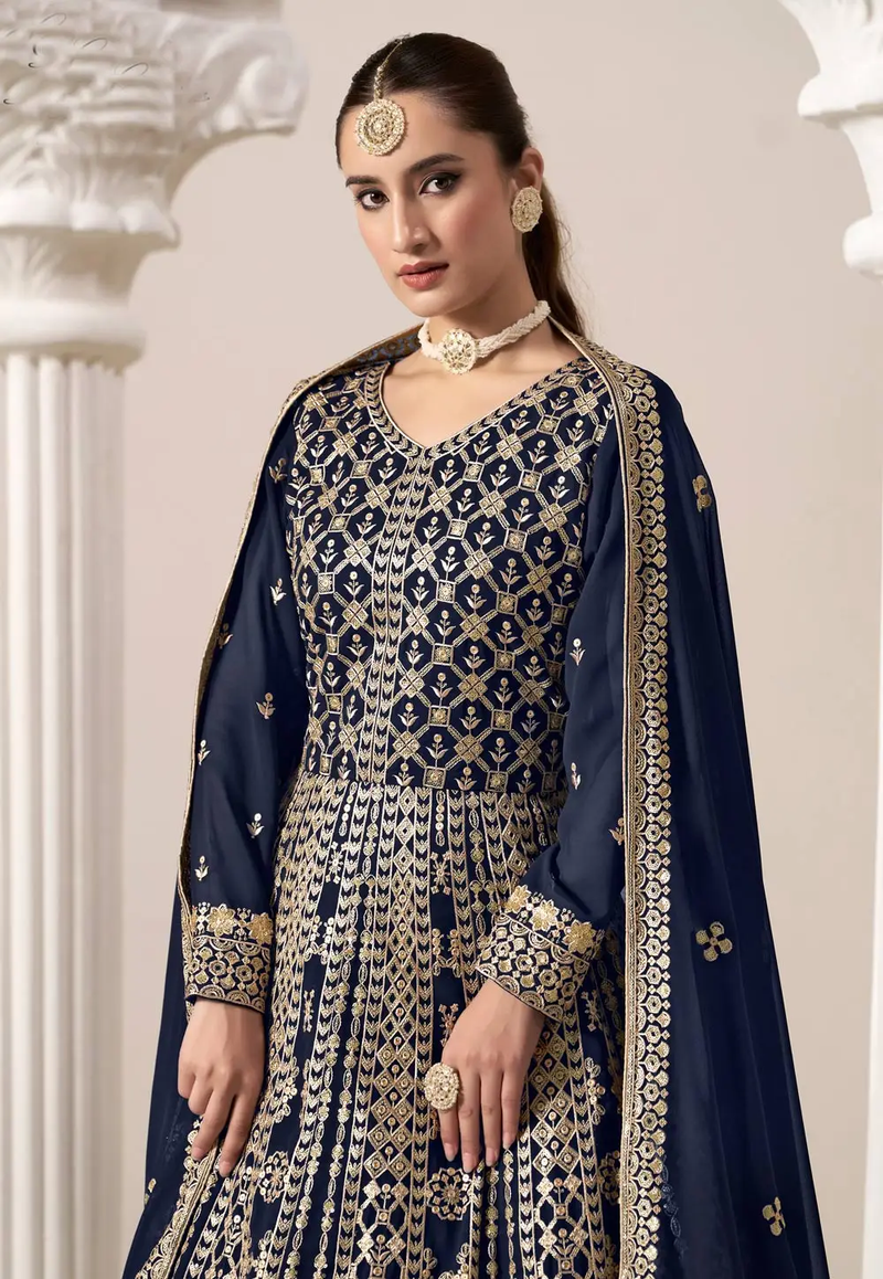 Timeless Heavy Ethnic Wedding Gown with Intricate Embroidery and Bridal Perfection For Women