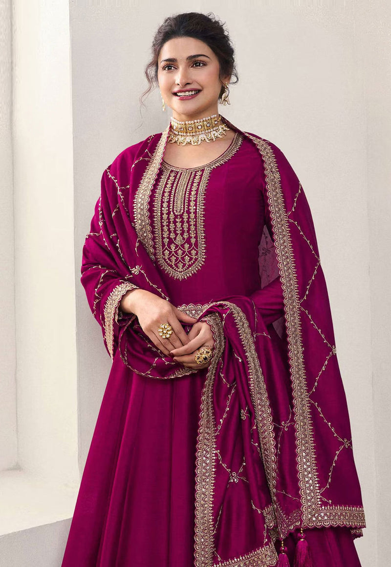 Regal Heavy Ethnic Gown with Luxurious Embroidery and Timeless Design for Women