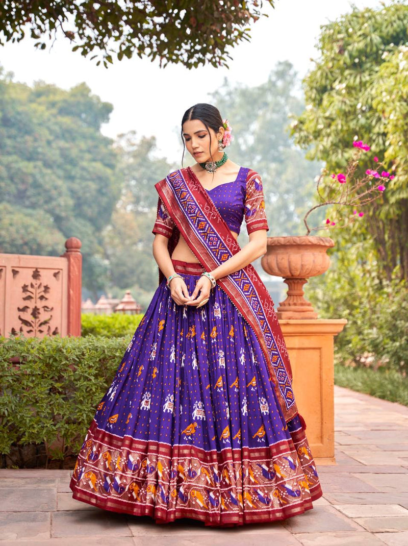 WEDDING SPECIAL MULTICOLOUR COTTON KUTCHI PATCHWORK LEHENGA CHOLI WITH DUPATTA SET FOR WOMEN