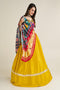 Sangeet Night Special Heavy Rayon Printed Silk Lehenga Choli with Dupatta set for women