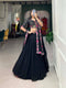 Precious Black Indian Wedding Lehenga Choli in Printed Rayon With Sequence Embroidery For Women