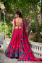 Wedding Special Heavy Rayon Printed Silk Lehenga Choli with Dupatta set for women