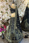 Precious Black Indian Wedding Lehenga Choli in Jalppari Silk With Sequence Embroidery For Women