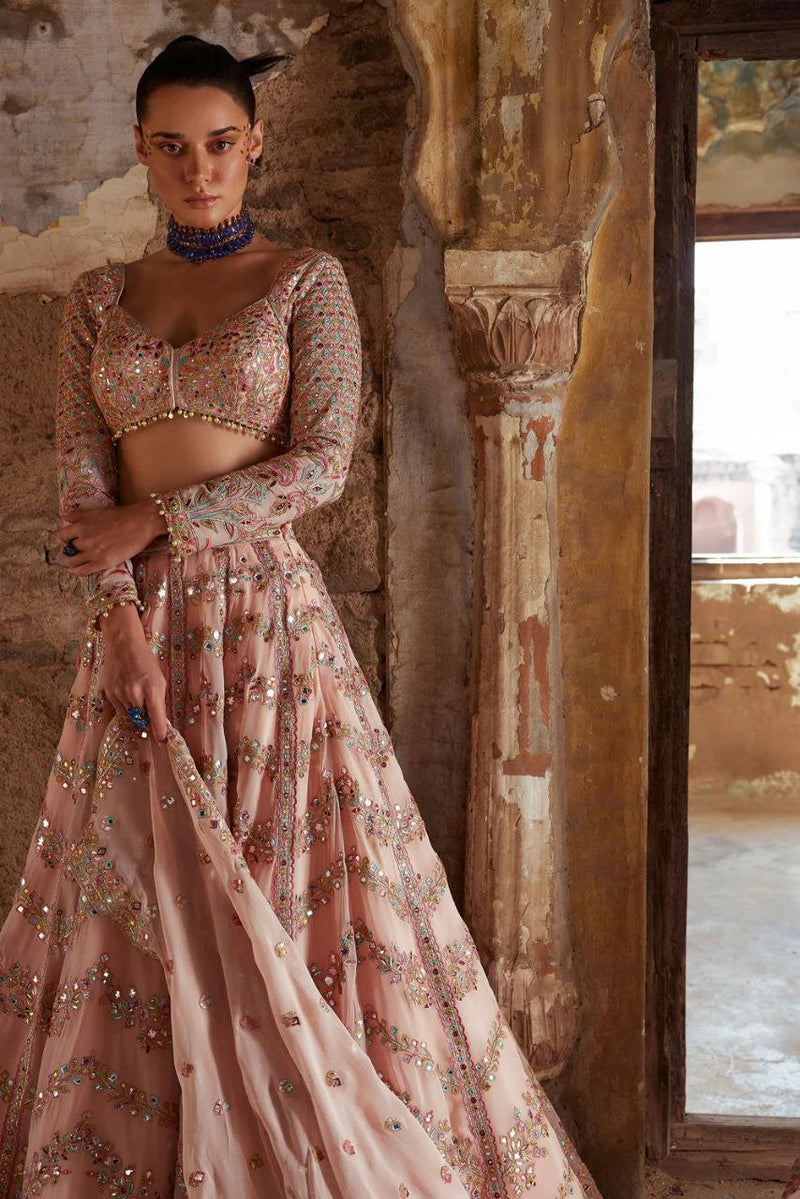 Georgette Sabyasachi Party Wear Designer Lehenga For Women