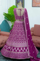 Purple lehenga choli for women indian wedding wear lehengas bridal party wear reception wear function