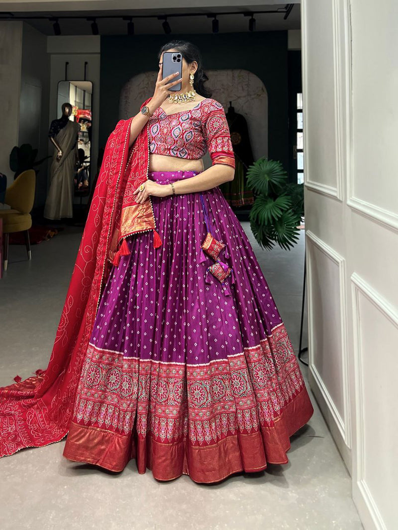 Sangeet Night Special Cotton Kutchi Patchwork Lehenga Choli For Women