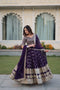 Heavy Faux Georgette Lehenga Choli With Thread Embroidery For Women