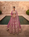 Pink Heritage Bridal Designer Lehenga with All Over Embroidery Work For Women