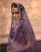 Purple Heritage Designer Lehenga with All Over Embroidery Work For Women