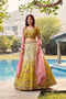 Multi color Indian Wedding Lehenga Choli in Jaipuri Silk With Sequence Embroidery For Women