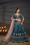 Tint Embroidered Sequined Silk Lehenga & Unstitched Blouse With Dupatta For Women