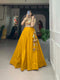 Yellow Color Sabyasachi Kutchi Gamthi Work Lehenga Choli For Women