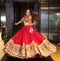 Red Heritage Designer Lehenga with All Over Embroidery Work For Women