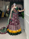 Multi Color Sangeet Night Special Cotton Kutchi Patchwork Lehenga Choli For Women