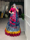 Multi Color Sangeet Night Special Cotton Kutchi Patchwork Lehenga Choli For Women