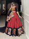 Multi Color Wedding Special Kutchi Gamthi Work Lehenga Choli For Women