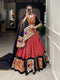 Multi Color Wedding Special Kutchi Gamthi Work Lehenga Choli For Women