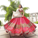 WEDDING SPECIAL MULTICOLOUR COTTON KUTCHI PATCHWORK LEHENGA CHOLI WITH DUPATTA SET FOR WOMEN