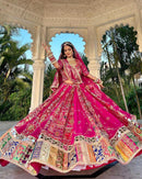 Pink Heritage Designer Lehenga with All Over Embroidery Work For Women