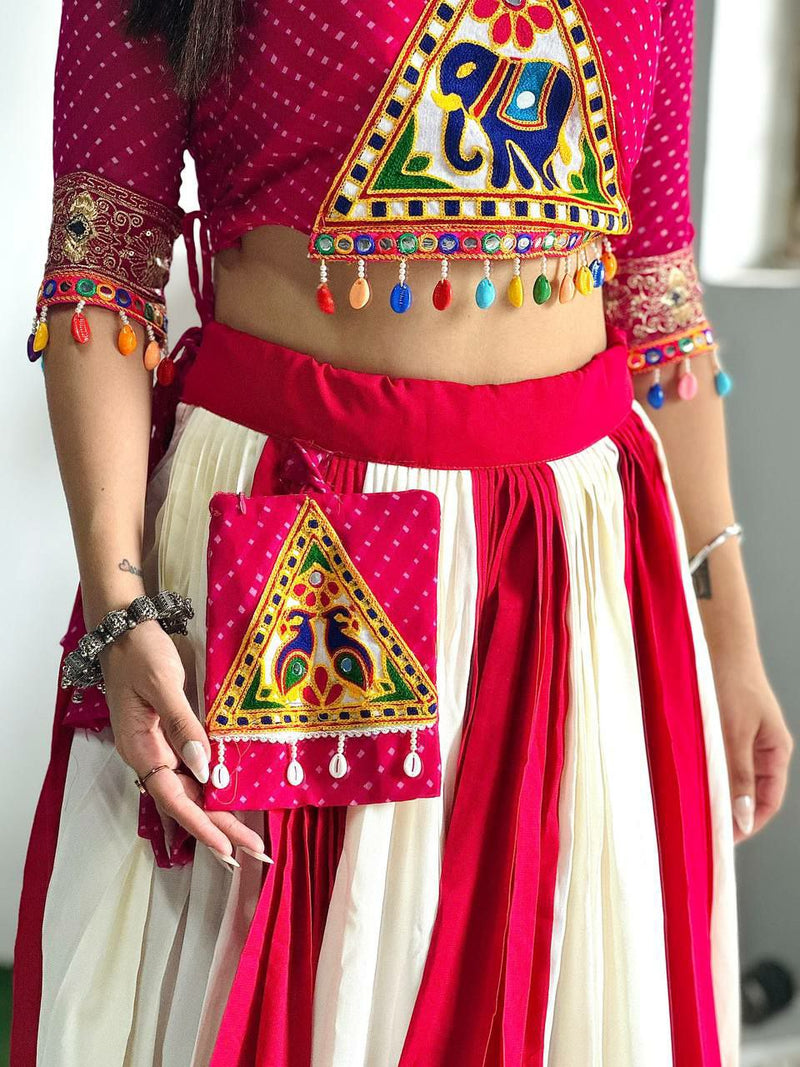 Sangeet Night Special Cotton Kutchi Patchwork Lehenga Choli For Women