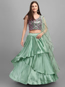 Party Special Satin Tint Lehenga Choli For Women