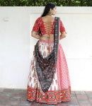 WEDDING SPECIAL MULTICOLOUR COTTON KUTCHI PATCHWORK LEHENGA CHOLI WITH DUPATTA SET FOR WOMEN