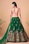 Multi Color Women Embellished Flared Lehenga Choli Set with All Over Sequined Embroidery Work