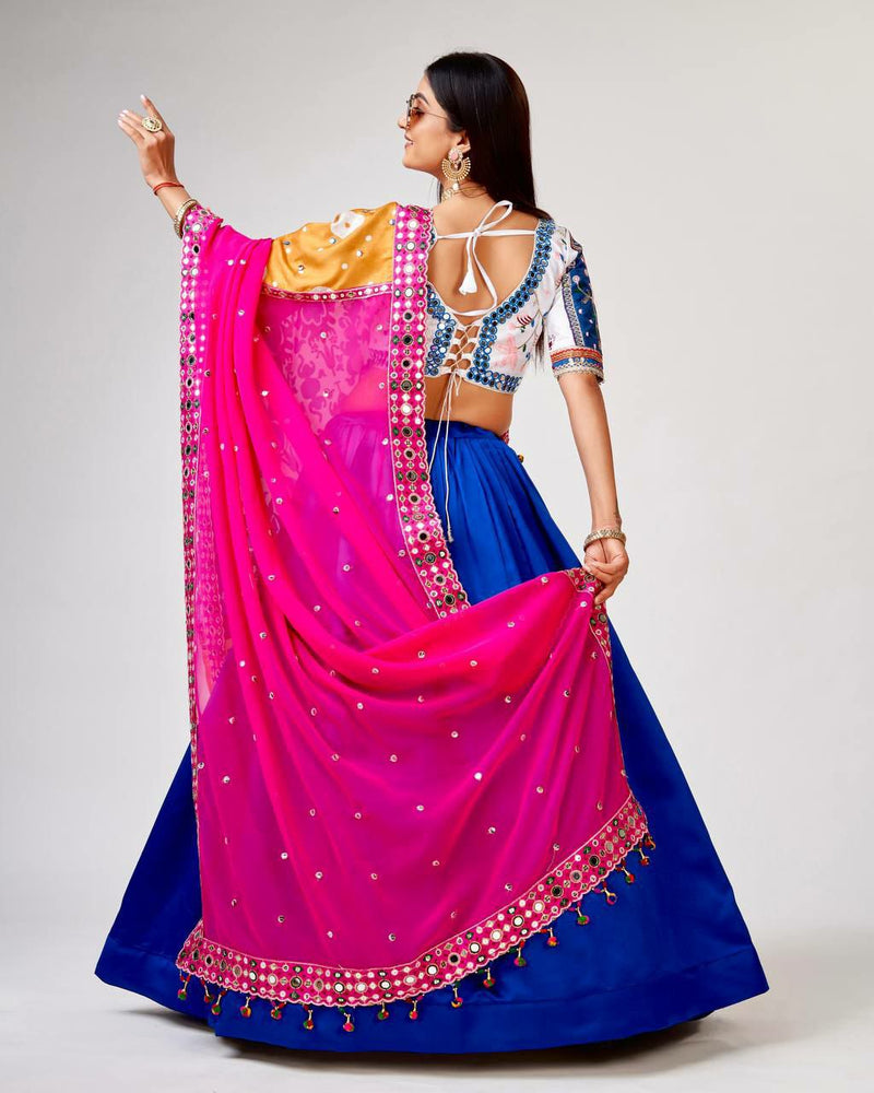 Presenting Navratri Special Mirror & Embroidery Work LehengaCholi