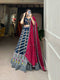 Multi Color Embellished Flared Lehenga Choli Set with All Over Sequined Embroidery Work