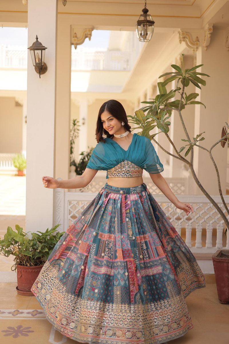 Embroidered Lehenga Choli Perfect for Festivals and Occasions For Women