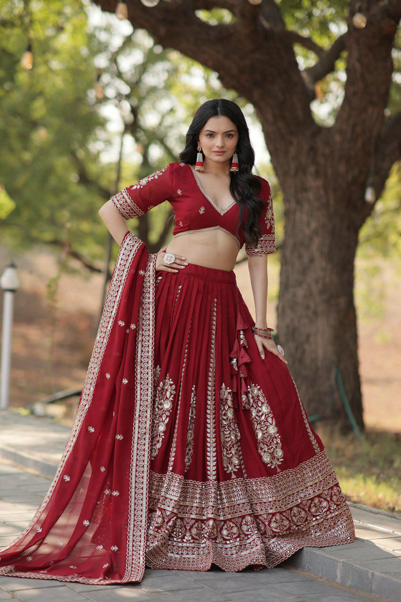 Saree Lehenga Choli Fusion Bridal and Party Wear For Women