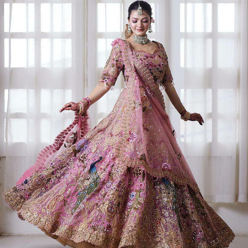 Tiered Lehenga Choli Elegant Wedding Dress and Party Wear For Women