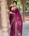 Dazzling Lamé Saree with Jimmy Choo-Inspired Embellishments For Women