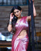 Modern Glam Silk Saree with a Soft Metallic Sheen For Women