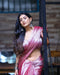 Modern Glam Silk Saree with a Soft Metallic Sheen For Women