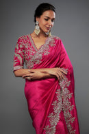 Luxurious Embroidered Saree with Rich Work Heavily Detailed and Perfect for Grand Celebrations for Women