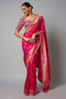 Traditional Handwoven Banarasi Saree with Luxurious Fabric Rich Work and Elaborate Details for Women