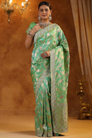 Luxurious Silk Saree with Rich Embroidery and Heavy Detailing for Women