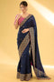 Timeless Handloom Saree with Rich Embroidery and Heavy Detailing for Women