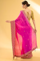 Exquisite Bridal Saree with Heavily Embellished Rich Work for a Grand Look for Women