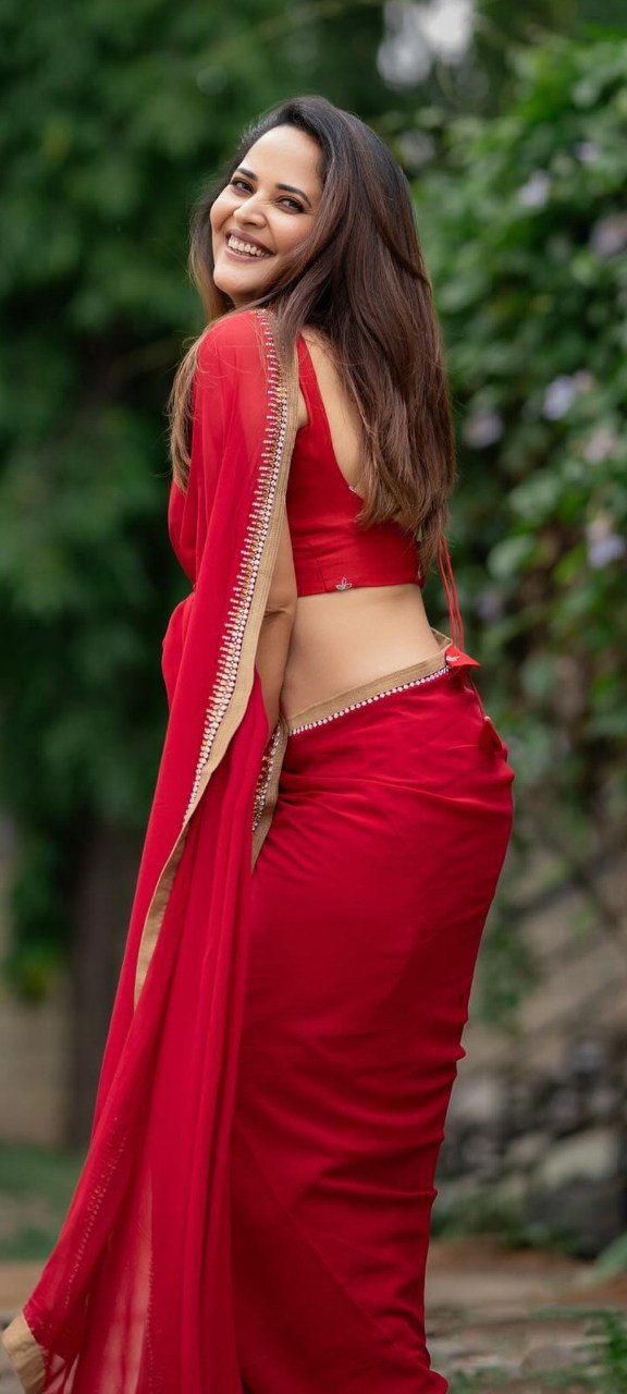 Charming Red Georgette Saree with Layered Embellishments For Women