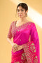 Grand Wedding Saree with Heavy Rich Embroidery and Sparkling Stonework for Women