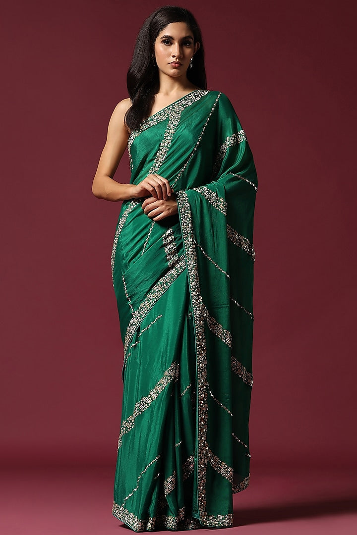 Exquisite Heavy Silk Saree with Rich Work and Intricate Embellishments for Women