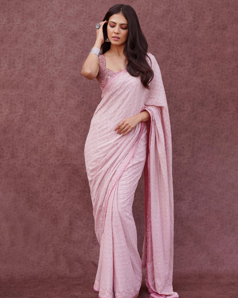 Luxurious Mysore Silk Saree with Minimalist Designs For Women